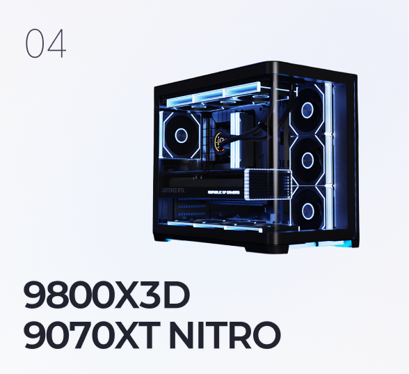 [9800X3D + 9070XT NITRO] 까망이 게이밍 조립 컴퓨터 (블랙)