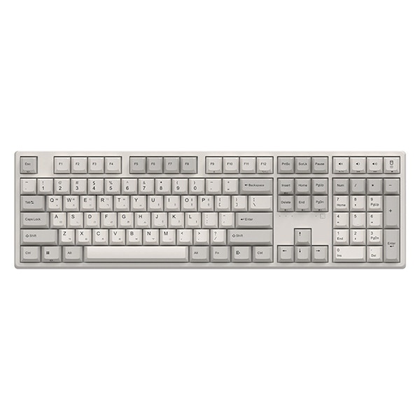 [ABKO] 유선.블루투스 무접점 키보드, KN30 BT, 45G [화이트/USB]