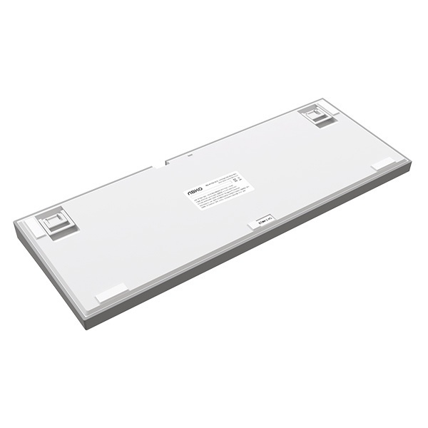 [ABKO] 유,무선 블루투스 기계식 미니 키보드, AK87 슬림 텐키리스 [화이트 그레이] [검은콩축/택타일]