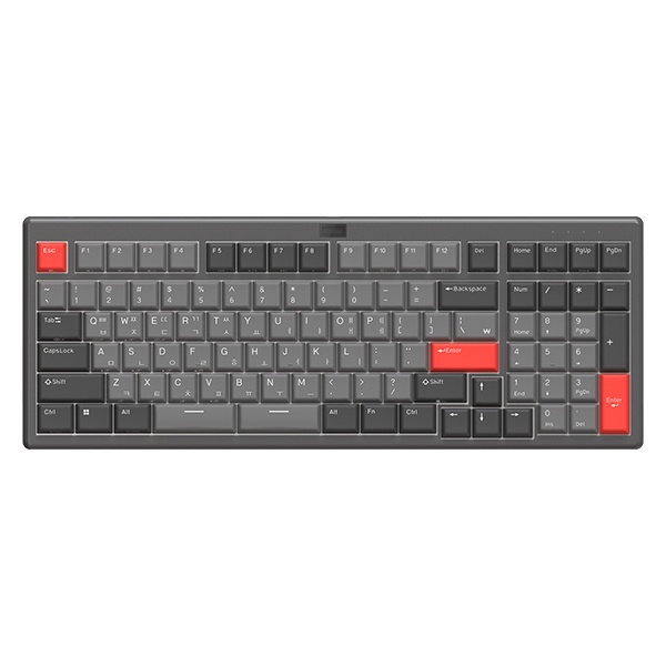 [ABKO] 유선,블루투스 키보드, LKN99BT [염료승화] [다크그레이] 50G