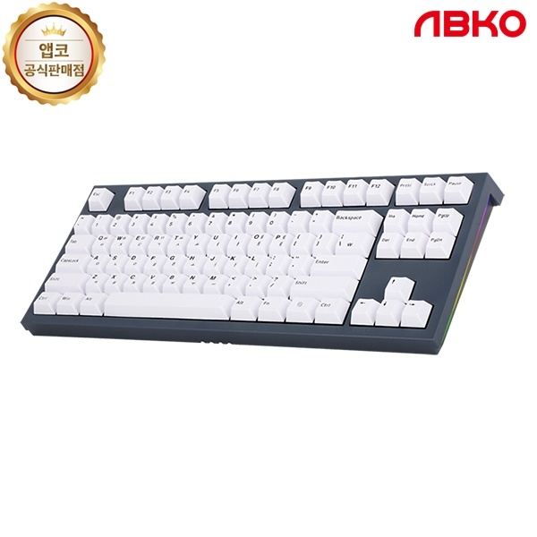 [ABKO] 유선 기계식 미니키보드, K660M TKL 이색사출 PBT, 넌클릭 갈축 [딥로얄/USB]