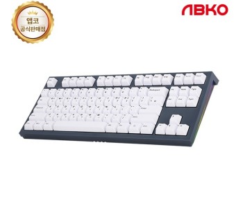 [ABKO] 유선 기계식 미니키보드, K660M TKL 이색사출 PBT, 넌클릭 갈축 [딥로얄/USB]
