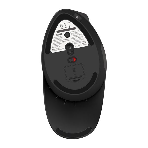 [ABKO] 무선 버티컬 마우스, 앱코 WEM65 [블랙, 화이트, 퍼플, 핑크]